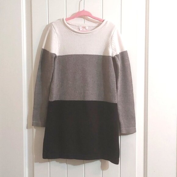3/$25 JOE FRESH kids white gray black sweater dress top tunic small size - Picture 1 of 5